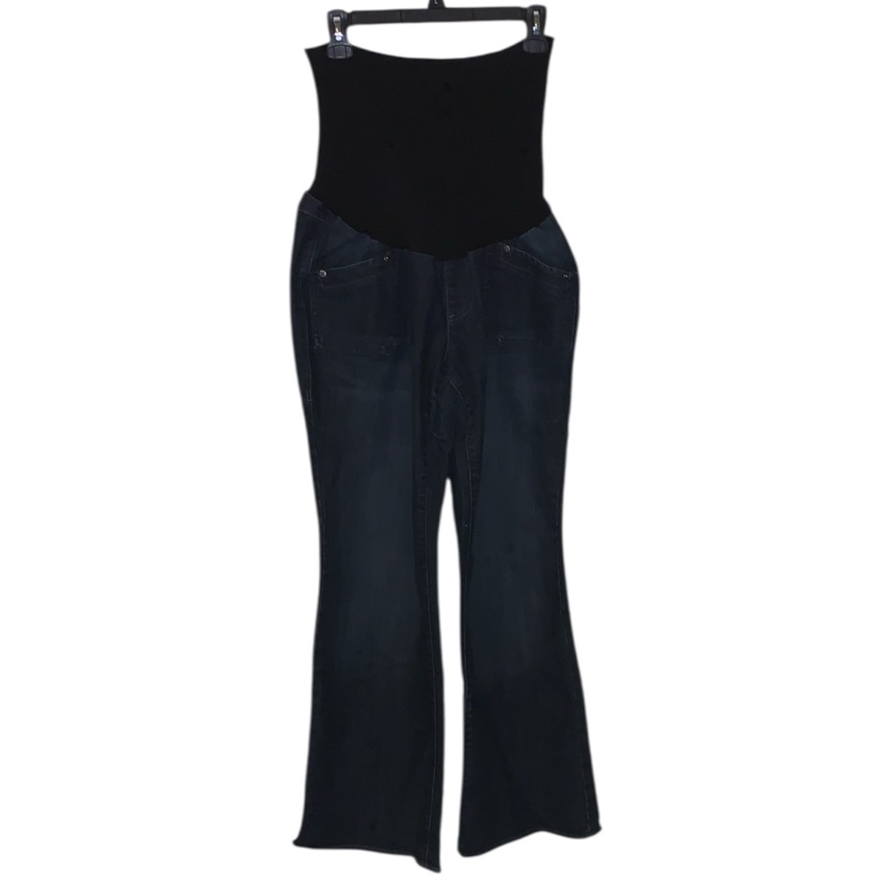 Oh Baby By Motherhood Bootcut Jeans Elastic Over Belly Stretch Waist Maternity